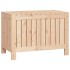 Caja de almacenaje jardín madera maciza de pino 76x42,5x54