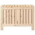 Caja de almacenaje jardín madera maciza de pino 76x42,5x54