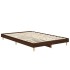 Estructura de cama madera contrachapada marrón roble 120x190