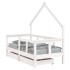 Estructura cama niños con cajones madera pino blanco 70x140