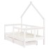 Estructura cama niños con cajones madera pino blanco 70x140