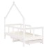 Estructura cama niños con cajones madera pino blanco 70x140