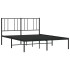 Estructura de cama con cabecero metal negro 160x200