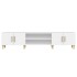 Mueble para TV madera contrachapada blanco 180x31,5x40