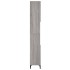 Armario de baño madera contrachapada gris Sonoma 30x30x190