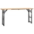 Mesa plegable de bar madera maciza abeto 170x50x75/105