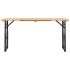 Mesa plegable de bar madera maciza abeto 170x50x75/105