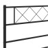 Estructura de cama cabecero y estribo metal negro 135x190