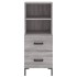 Aparador alto madera contrachapada gris Sonoma 34,5x34x180