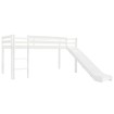 Cama alta para niños tobogán y escalera madera pino 97x208 cm