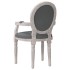 Silla de comedor tela gris oscuro 54x56x96,5