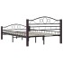 Estructura de cama de metal negro 120x200