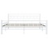 Estructura de cama de metal blanca 160x200