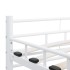 Estructura de cama de metal blanca 160x200