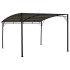 Toldo parasol de jardín gris taupe 3x3x2,55