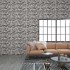 Paneles de pared 3D 10 uds diseño de ladrillo EPS gris