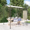 Toldo acero y tela color crema 2x2,3 m 180 g/m²