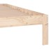 Estructura de cama madera maciza 150x200