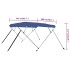 Toldo Bimini de 4 arcos azul 243x180x137