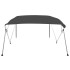 Toldo Bimini de 4 arcos gris antracita 243x180x137