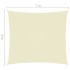 Toldo de vela rectangular tela Oxford color crema 6x7