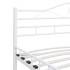 Estructura de cama de metal blanco 140x200