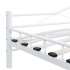 Estructura de cama de metal blanco 140x200