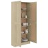 Armario de libros contrachapada color roble 82,5x30,5x185,5