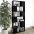 Librería separador madera contrachapada negro 80x24x186