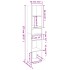 Estantería de madera de ingeniería blanco brillo 36x30x171