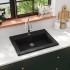 Lavabo de granito negro 600x450x120