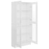 Vitrina de madera contrachapada blanco 82,5x30,5x185,5