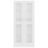 Vitrina de madera contrachapada blanco 82,5x30,5x185,5