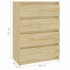 Mueble auxiliar madera maciza de pino 60x36x84