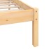 Estructura de cama madera maciza de pino 180x200