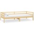 Sofá cama con colchón madera de pino maciza 90x200