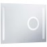 Espejo de pared de baño con LED y sensor táctil 80x60