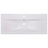 Lavabo encastrado de cerámica blanco 91x39,5x18,5