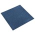 Baldosas de suelo de moqueta 20 uds 5 m² 50x50 cm azul