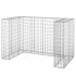 Muro gaviones para contenedor basura galvanizado 180x100x110