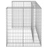 Muro gaviones para contenedor basura galvanizado 180x100x110