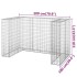 Muro gaviones para contenedor basura galvanizado 180x100x110