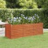 Arriate oxidado de acero corten 240x80x77