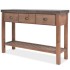 Mesa consola de madera de abeto maciza 122x35x80