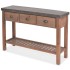 Mesa consola de madera de abeto maciza 122x35x80