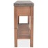 Mesa consola de madera de abeto maciza 122x35x80