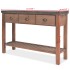 Mesa consola de madera de abeto maciza 122x35x80