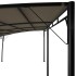 Toldo parasol de jardín gris taupe 6x3x2,55