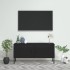 Mueble para TV de acero negro 105x35x50