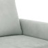 Sillón de terciopelo gris claro 60